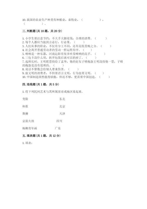 部编版四年级下册道德与法治期末测试卷【夺冠系列】.docx