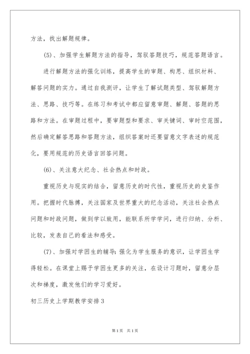 2022初三历史上学期教学计划.docx