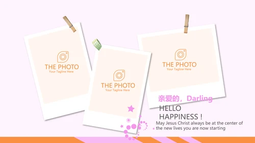 粉色时尚汉堡店宣传动态PPT