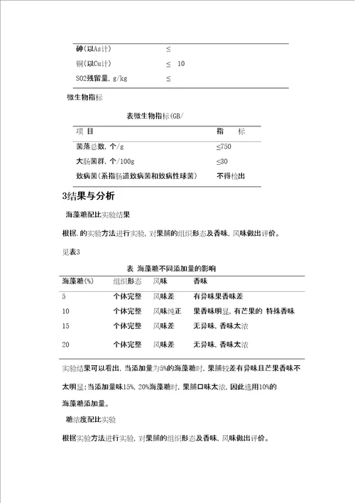 食品专业毕业论文精选文档