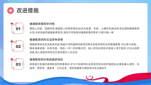 蓝色简约形状护理健康教育PPT课件护理查房