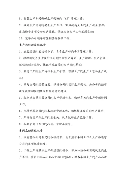 公司各部门及岗位基本职责.docx