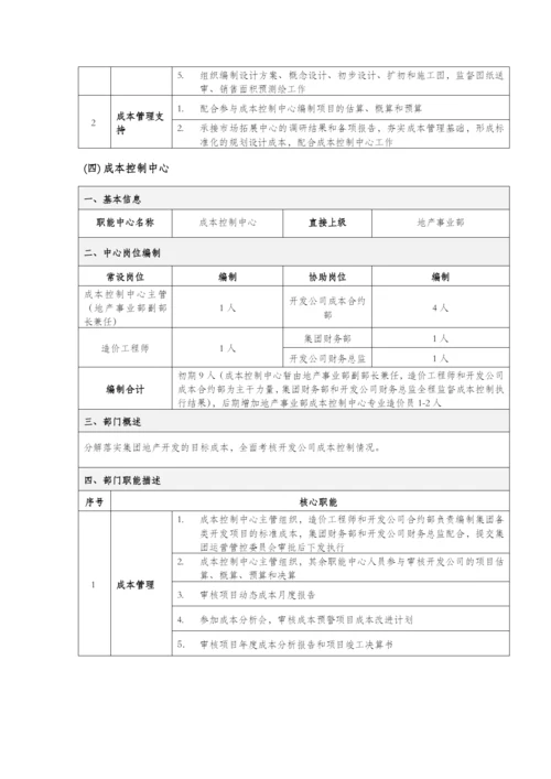 房地产公司组织结构岗位说明书-XXXX0211.docx