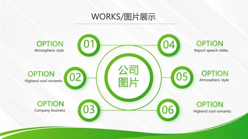 绿色大气企业公司宣传简介动态PPT模板