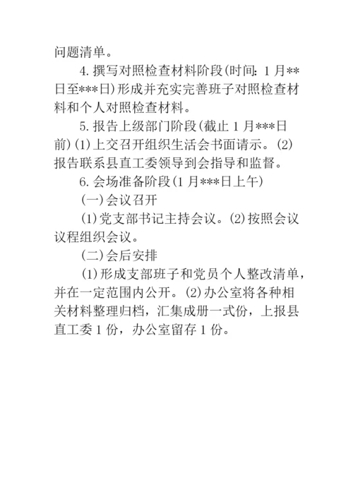 党支部20XX年度组织生活会工作方案.docx