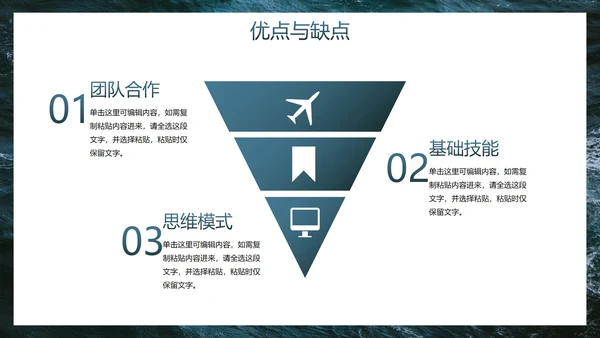 实景高级现代海浪工作汇报PPT模板