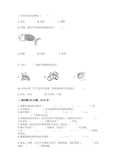 教科版一年级下册科学期末测试卷【模拟题】.docx