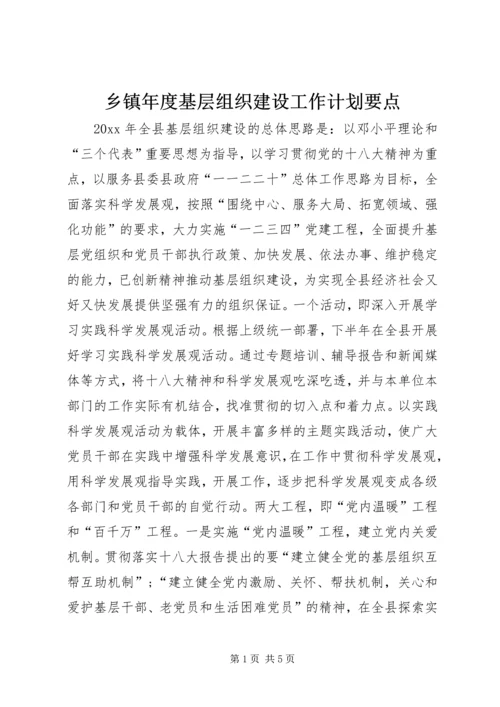 乡镇年度基层组织建设工作计划要点.docx