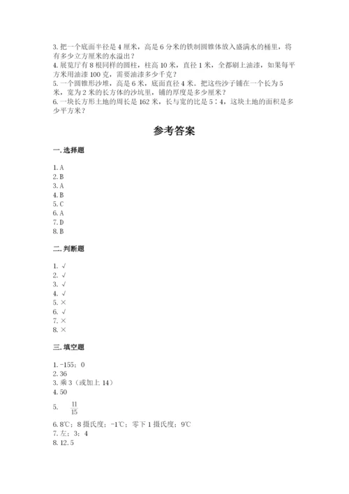 北京版六年级下册期末真题卷及答案（历年真题）.docx