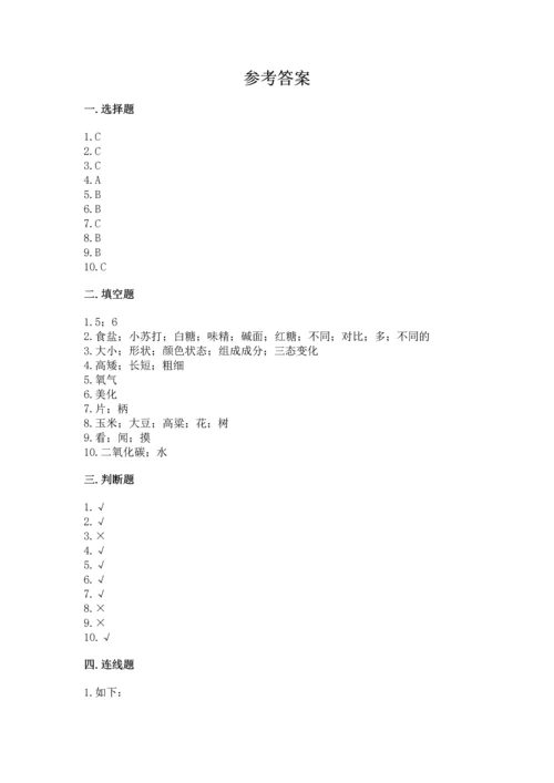 教科版一年级上册科学期末测试卷精品（能力提升）.docx