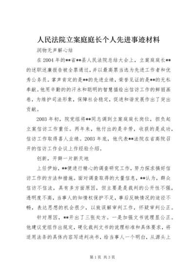 人民法院立案庭庭长个人先进事迹材料精编.docx