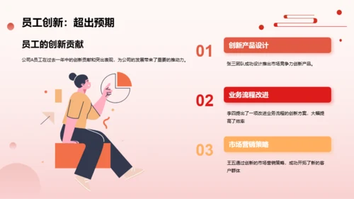 红色商务人力资源年会庆典PPT模板
