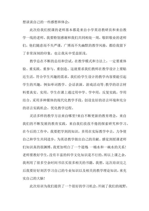 英语教师能力培训心得体会五篇.docx