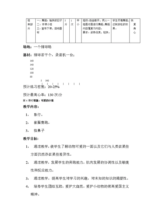 小学二年级体育课教案全集(共69页)