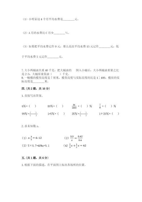 小学六年级下册数学摸底考试题带答案（最新）.docx