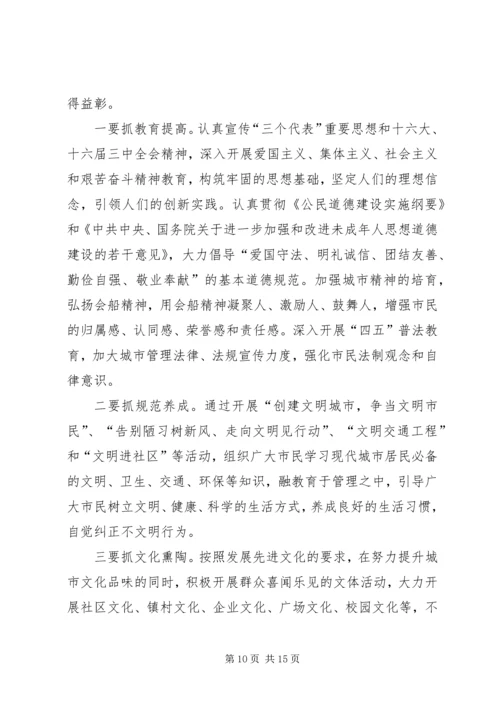 在创建省级文明城市动员大会上的讲话.docx