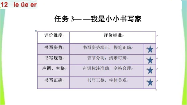 【新教材】12 ie üe er第一课时课件