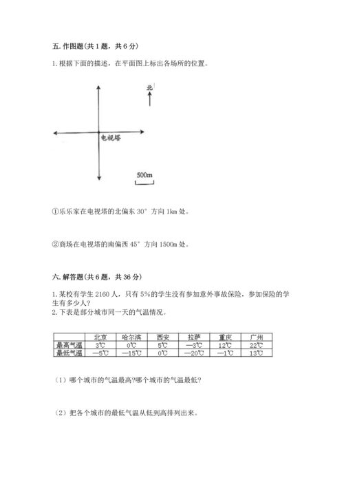 小学数学六年级下册期末测试卷精品（夺分金卷）.docx