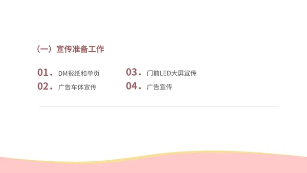 粉色扁平风美容院年终活动方案PPT模板