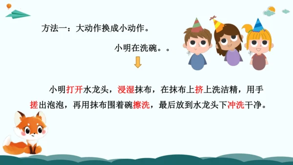 08解锁看图写话：用好动词有诀窍-2024年小学一年级下册语文作文看图写话精讲精炼  课件