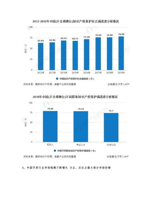 中国字库行业市场现状及发展前景分析-预计全年市场规模将近10亿元.docx