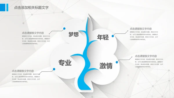 创意简约蓝色银行工作汇报总结PPT模板