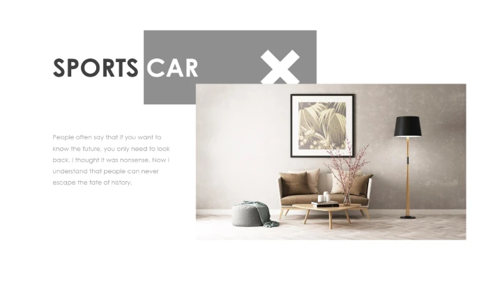 极简风室内设计北欧风格居家房屋室内装修设计方案PPT模版