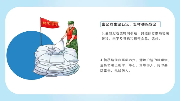 防洪救灾汛期落水自救应急预案通用PPT模版