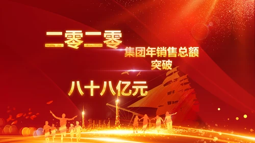 跨越2020开门红震撼企业年会颁奖PPT