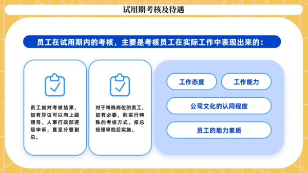 新员工试岗管理考核通用PPT课件模板