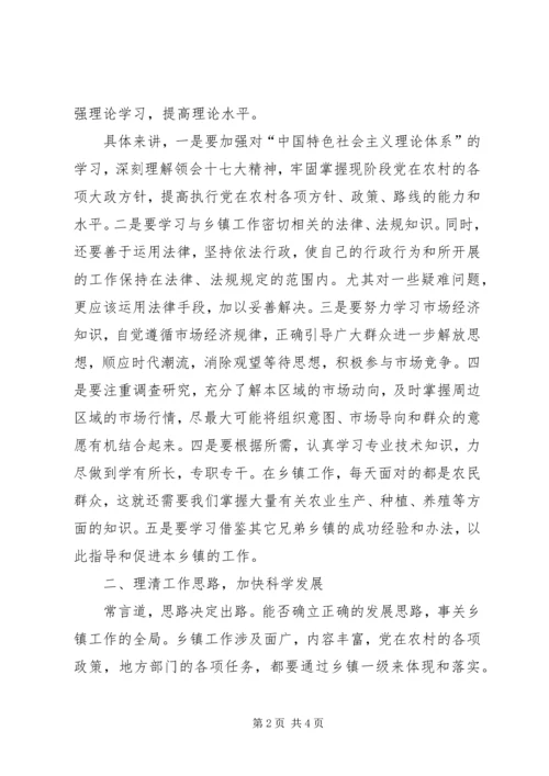 乡镇长培训学习心得体会.docx