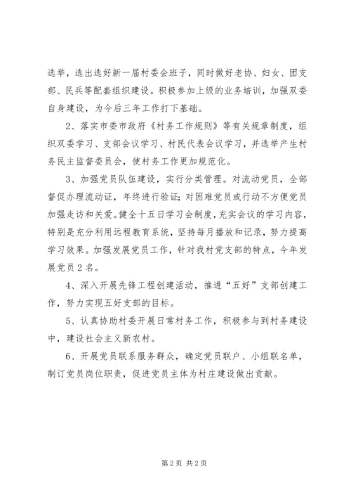 村镇年度党支部工作计划.docx