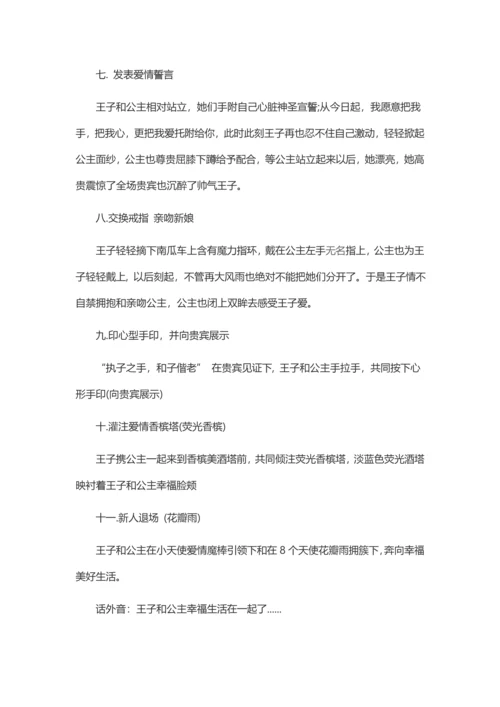 浪漫婚礼专业策划专项方案四篇.docx