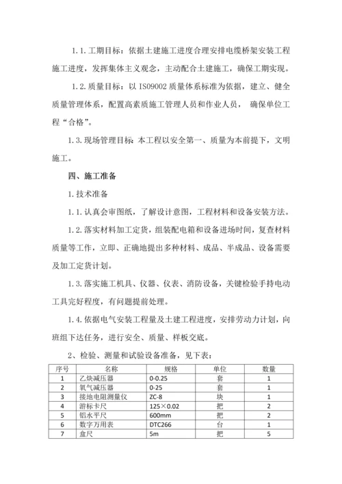 电缆桥架安装综合标准施工组织设计.docx