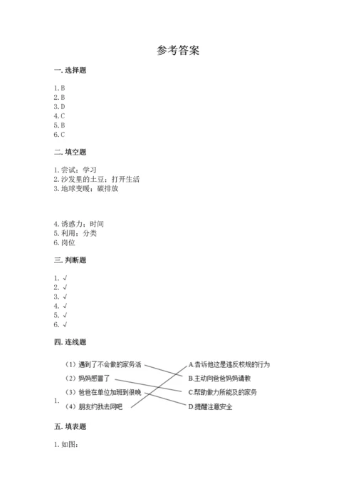 部编版四年级上册道德与法治期末测试卷及答案（历年真题）.docx
