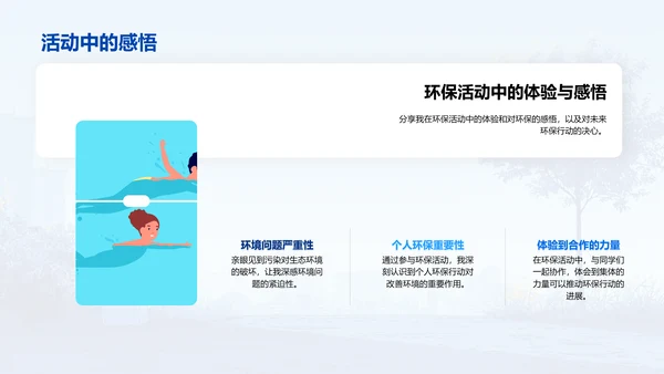 环保活动实践报告PPT模板