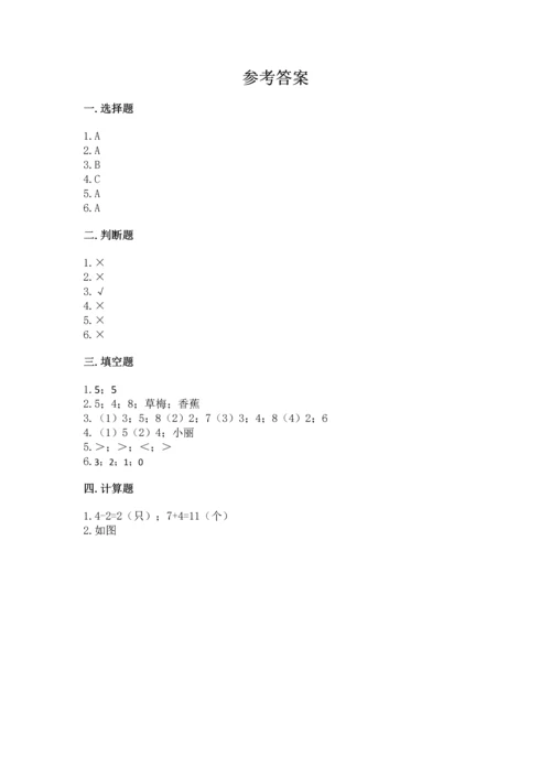 一年级上册数学期中测试卷含答案【名师推荐】.docx