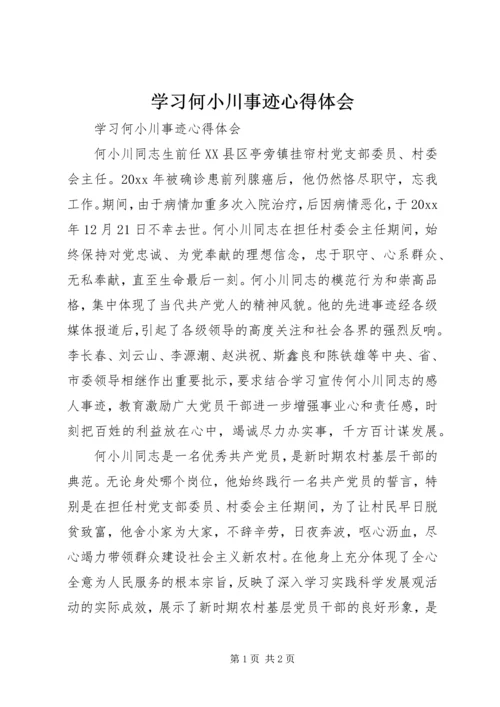 学习何小川事迹心得体会.docx