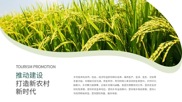 实拍笔刷风格美丽乡村农业介绍新时代农业农村现代化ppt模板