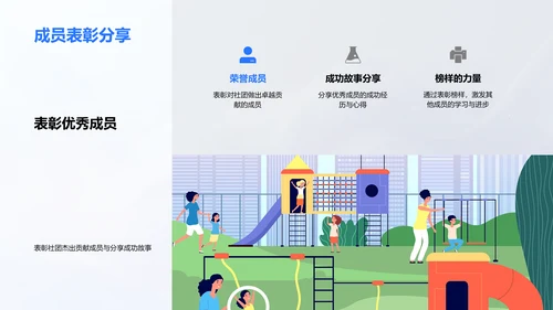 社团活动历程及展望PPT模板