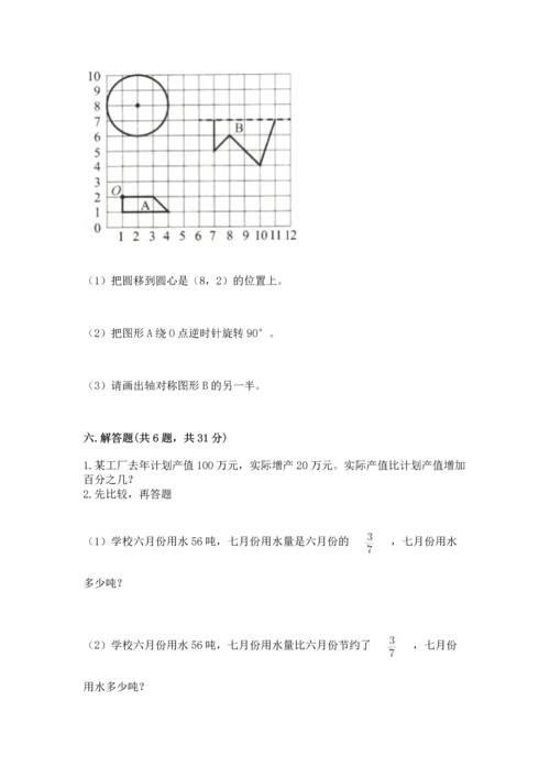 人教版六年级上册数学期末测试卷（名校卷）.docx