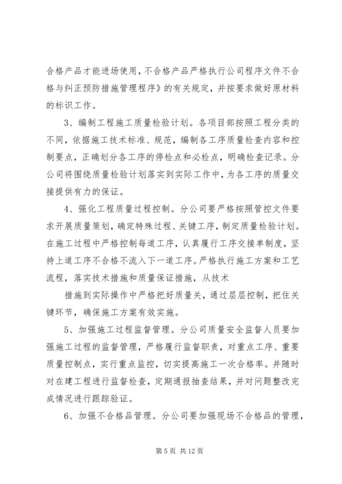 年度质量工作计划 (6).docx