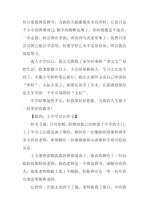 上中学以后作文.docx