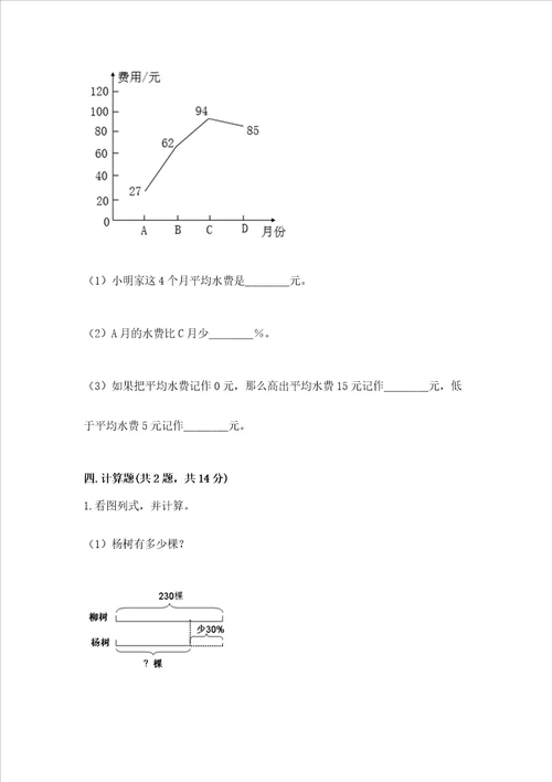 沪教版数学六年级下册期末测试卷（模拟题）