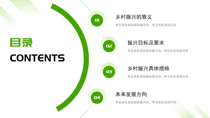 农村产业乡村振兴战略通用PPT模板