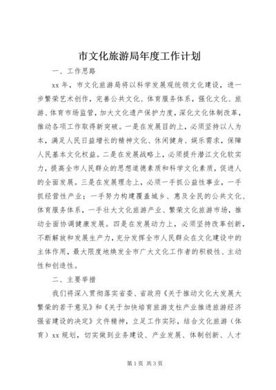 市文化旅游局年度工作计划.docx