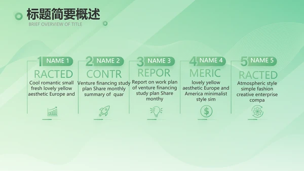 绿色大气医疗公司宣传年终工作总结动态PPT