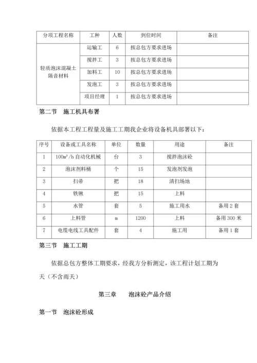 泡沫混凝土综合标准施工专业方案.docx