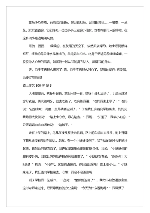 路上作文300字