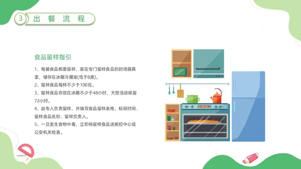 绿色卡通插画幼儿园膳食委员会会议动态PPT饮食健康膳食